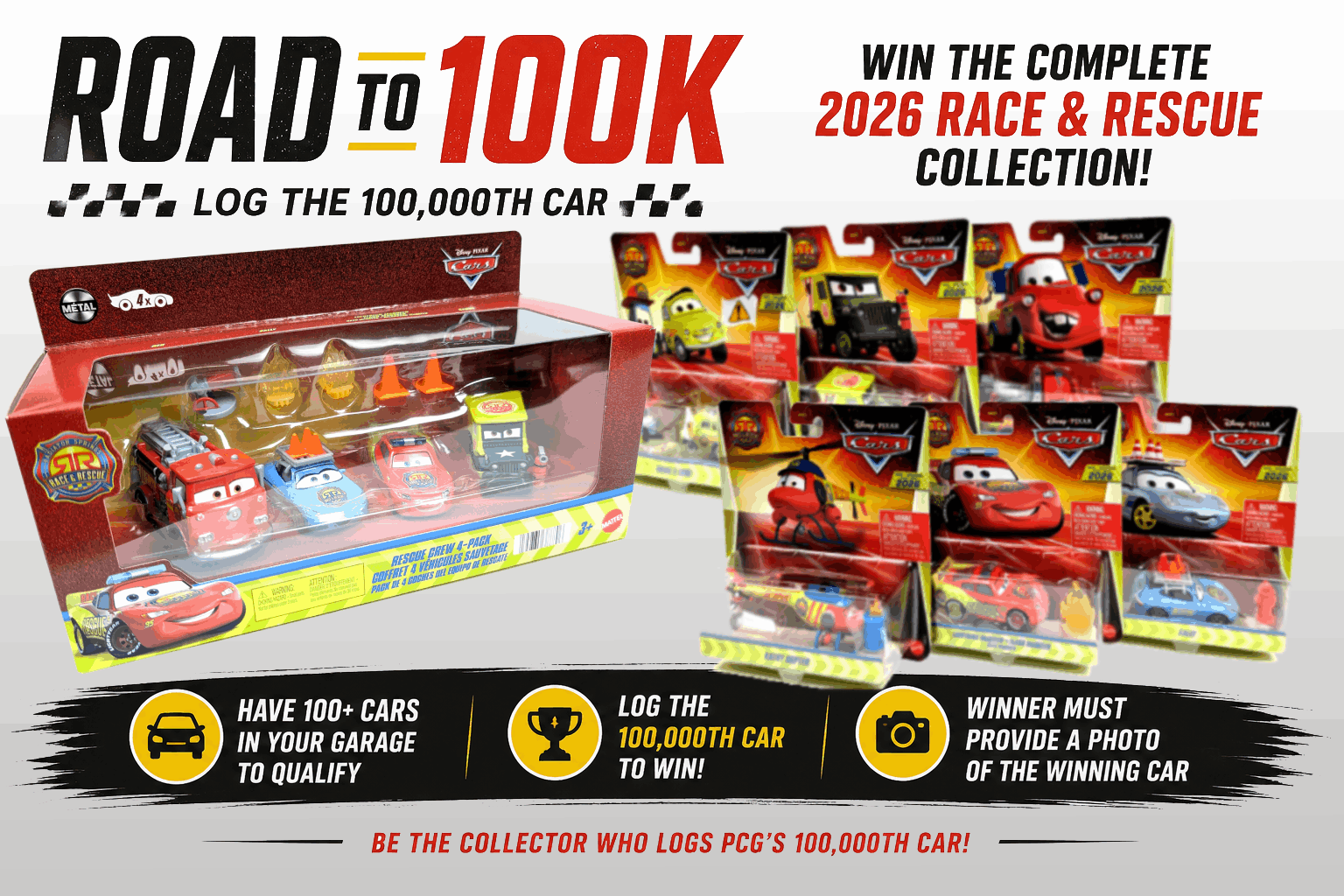 The complete 2026 Disney Pixar Cars Race & Rescue collection