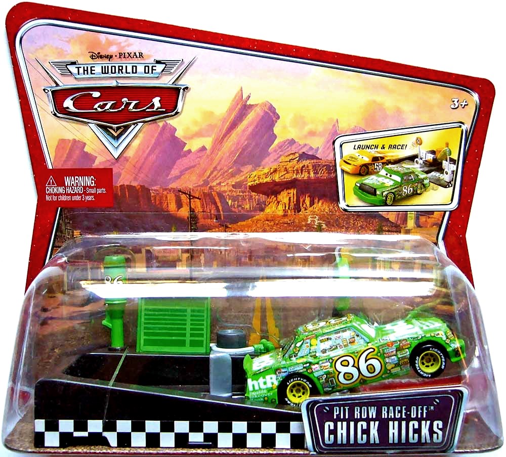 Chick Hicks - Pit Row Launcher — Mattel M1894 die-cast