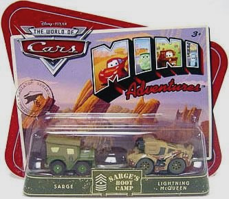 Sarge & Lightning McQueen — Mattel M1900 die-cast