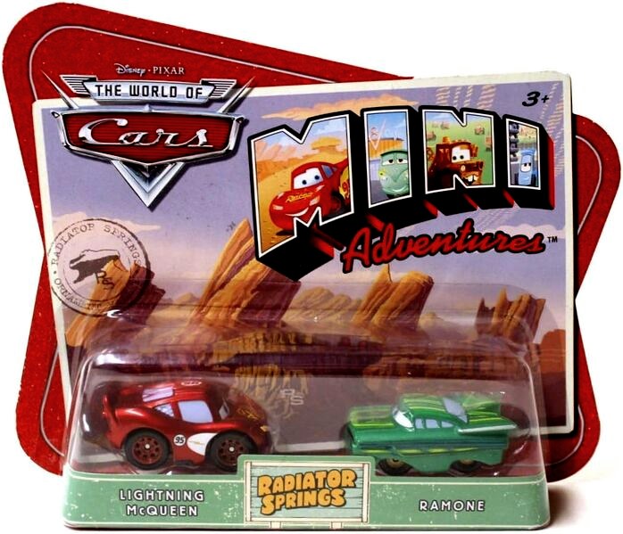 Radiator Springs Lightning McQueen & Ramone — Mattel P5972 die-cast