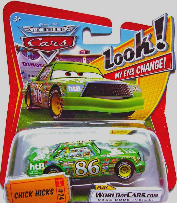 Chick Hicks Look My Eyes Change — Mattel P7033 die-cast