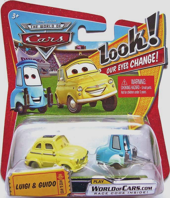 Guido & Luigi Look My Eyes Change — Mattel R4598 die-cast