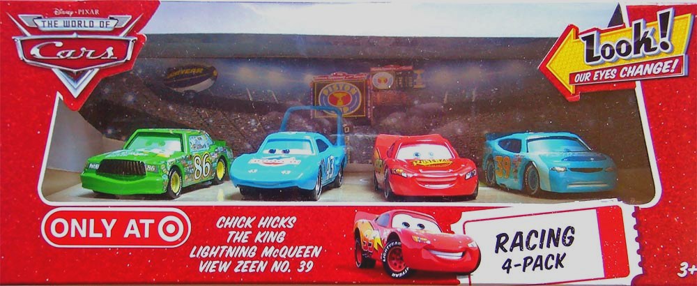 Racing 4-Pack - Look My Eyes Change — Mattel R6223 die-cast
