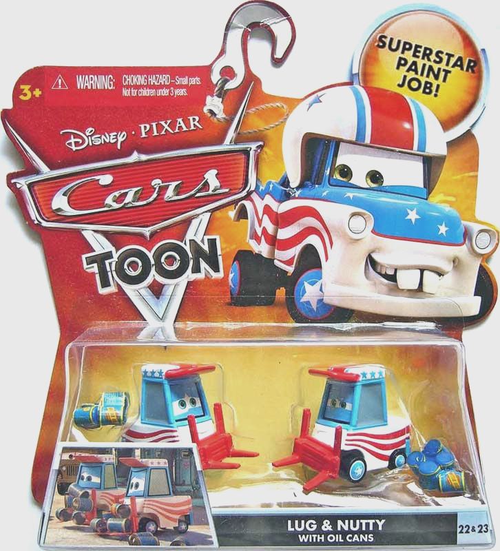 Lug & Nutty with Oil Cans #22 & #23 — Mattel R8884 die-cast