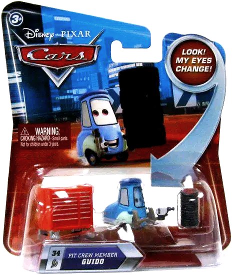 Pit Crew Member Guido — Mattel P7072 die-cast