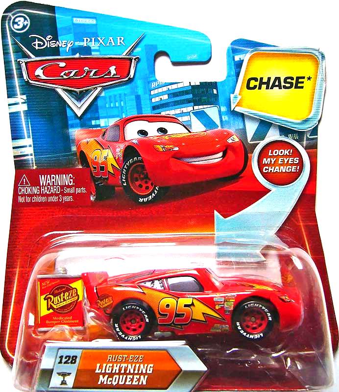 Rust-Eze Lightning McQueen - Chase #128 — Mattel R8176 die-cast