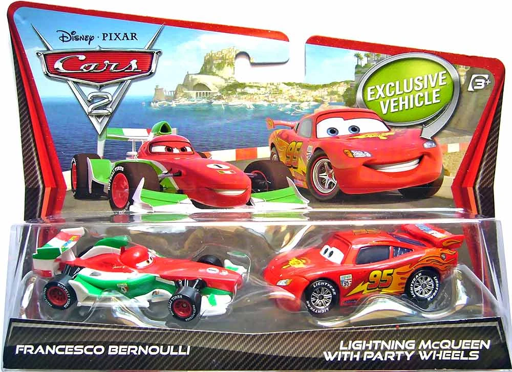 Francesco Bernoulli, Lightning McQueen with Party Wheels - Movie Moments — Mattel V2835 die-cast