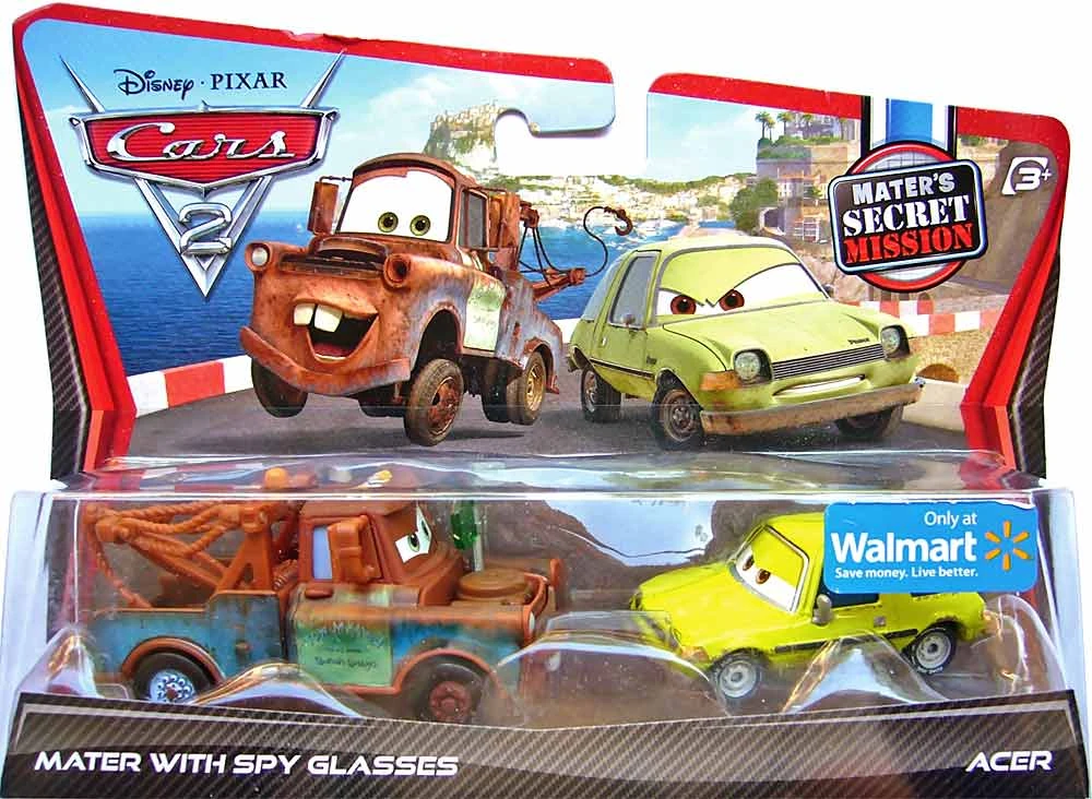 Mater with Spy Glasses, Acer - Maters Secret Missions — Mattel V4802 die-cast