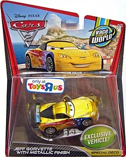 Jeff Gorvette with Metallic Finish - Toys R Us — Mattel V5088 die-cast
