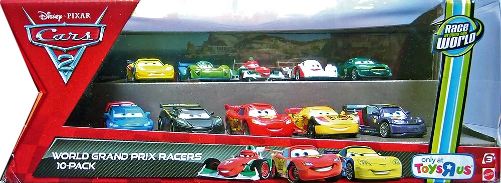 World Grand Prix Racers - 10-Pack — Rare Pixar Cars Diecast