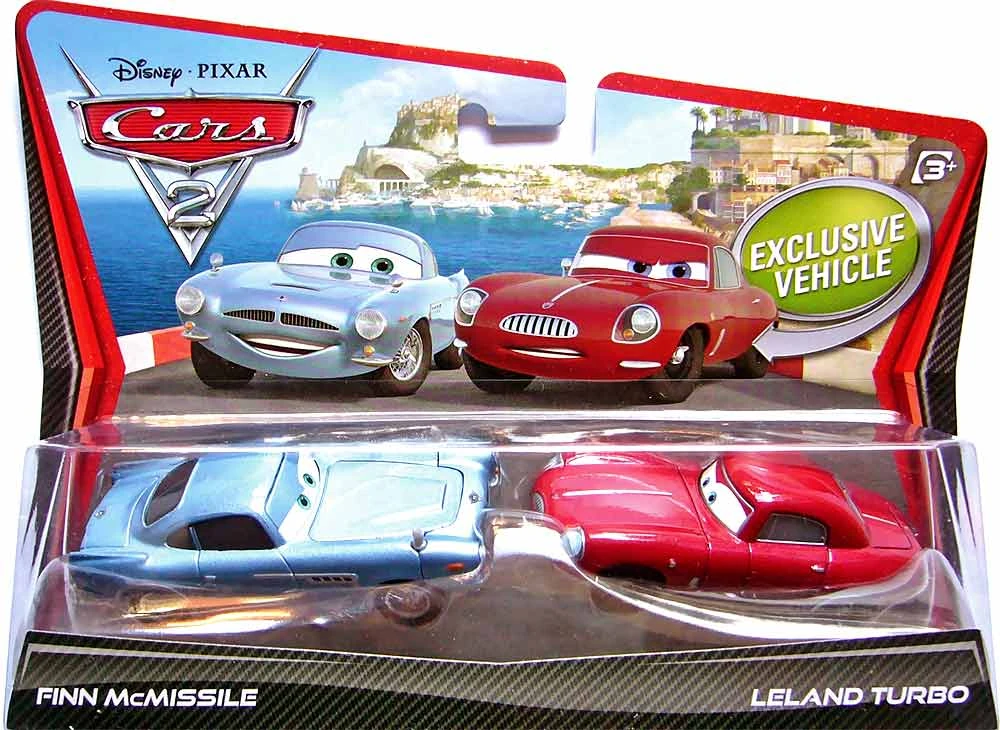Finn McMissile, Leland Turbo - Movie Moments — Rare Pixar Cars Diecast