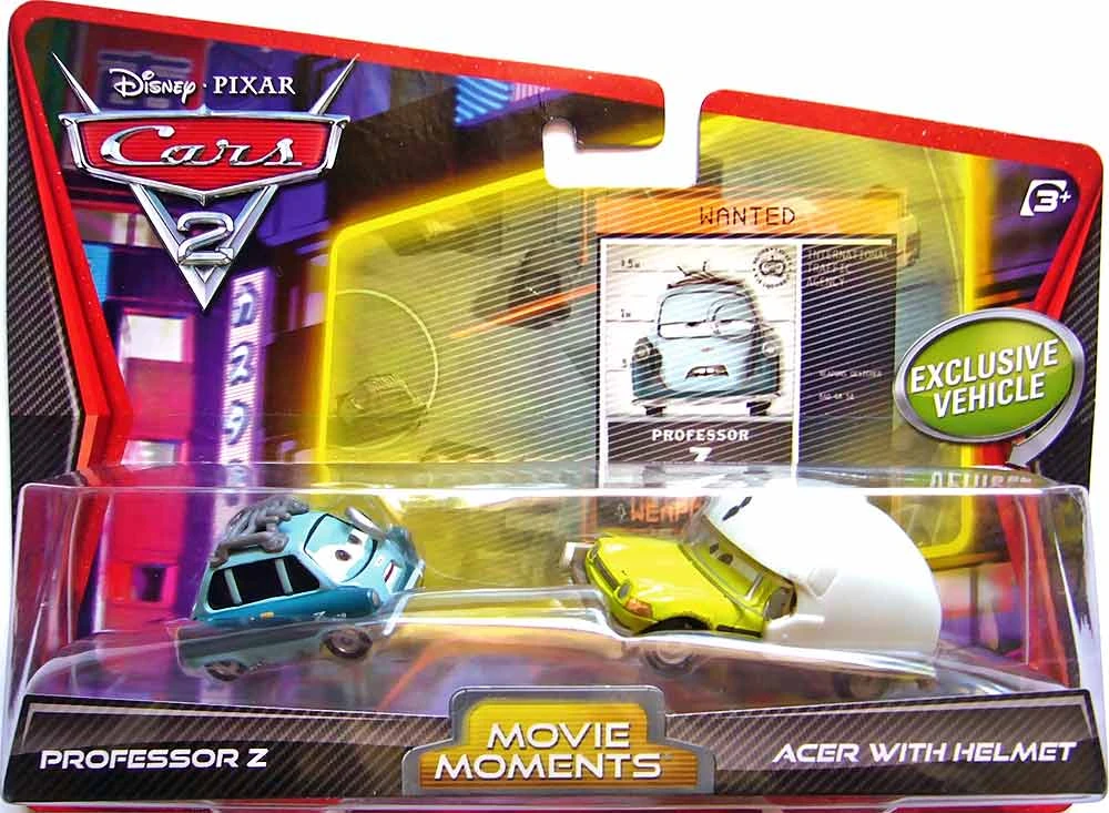 Professor Z, Acer with Helmet - Movie Moments — Mattel W6705 die-cast