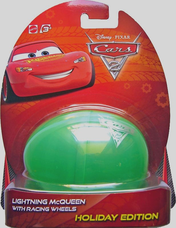 Lightning McQueen with Racing Wheels - Holiday Edition — Mattel W6788 die-cast