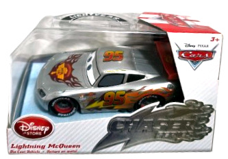 Silver Lightning McQueen — Mattel 2474-W die-cast