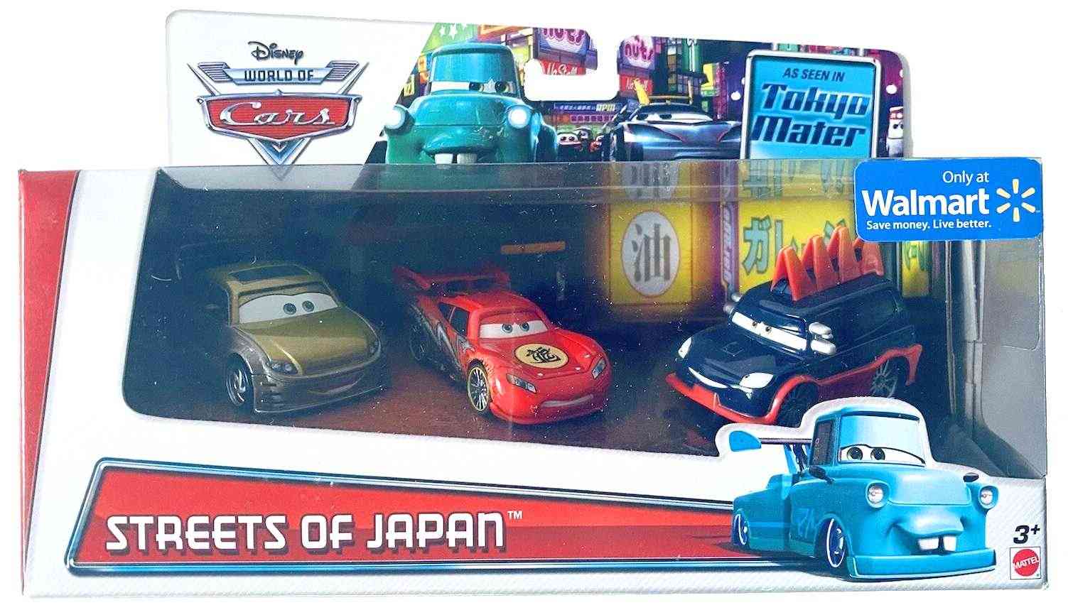 Streets of Japan 3-Pack (v2) — Mattel BLP71 die-cast