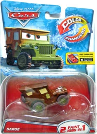 Sarge (Color Changer Brown/Green) — Mattel DHF49 die-cast