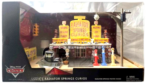 Lizzie Radiator Springs Curios — Mattel FLK17 die-cast