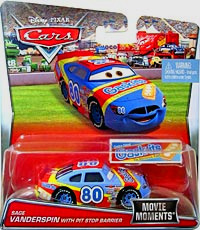 Sage Vanderpsin with Pit Stop Barrier — Mattel DVR06 die-cast