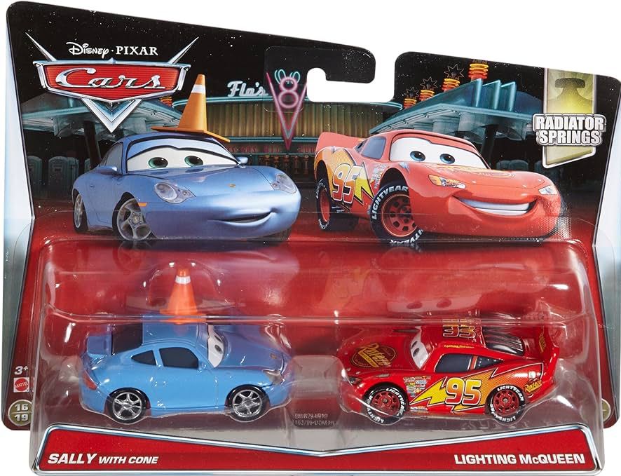 Sally with Cone & Lightning McQueen