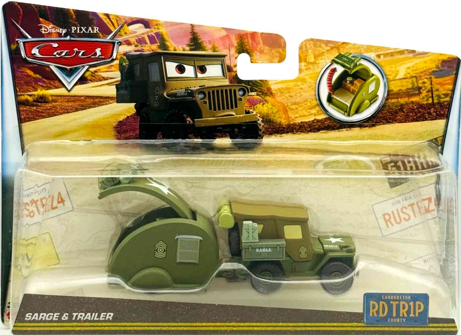 Sarge & Trailer — Mattel DXN92 die-cast