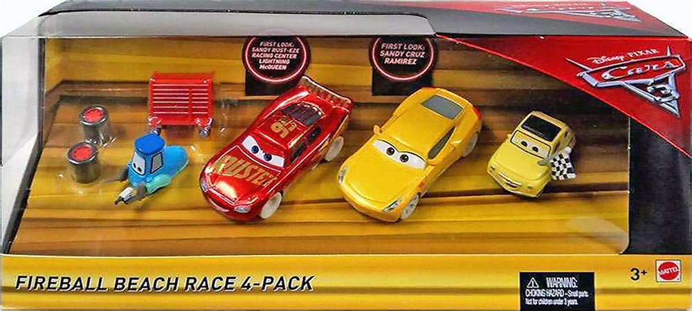 Fireball Beach Race 4-Pack — Mattel FCL71 die-cast