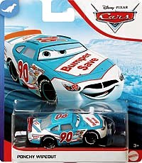 Ponchy Wipeout - Dinoco 400 — Mattel GKB38 die-cast