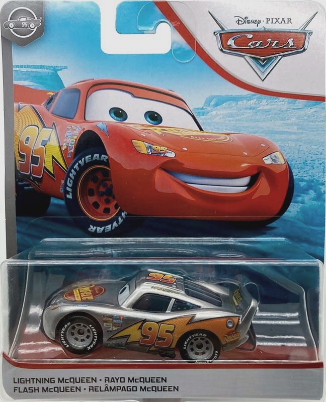 Lightning McQueen - Silver Metallic Finish — Mattel GKB49 die-cast