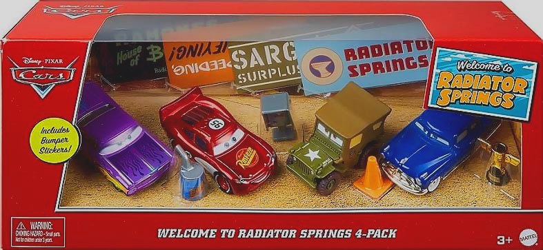 Welcome to Radiator Springs - 4-Pack — 2020 — Mattel GPN49