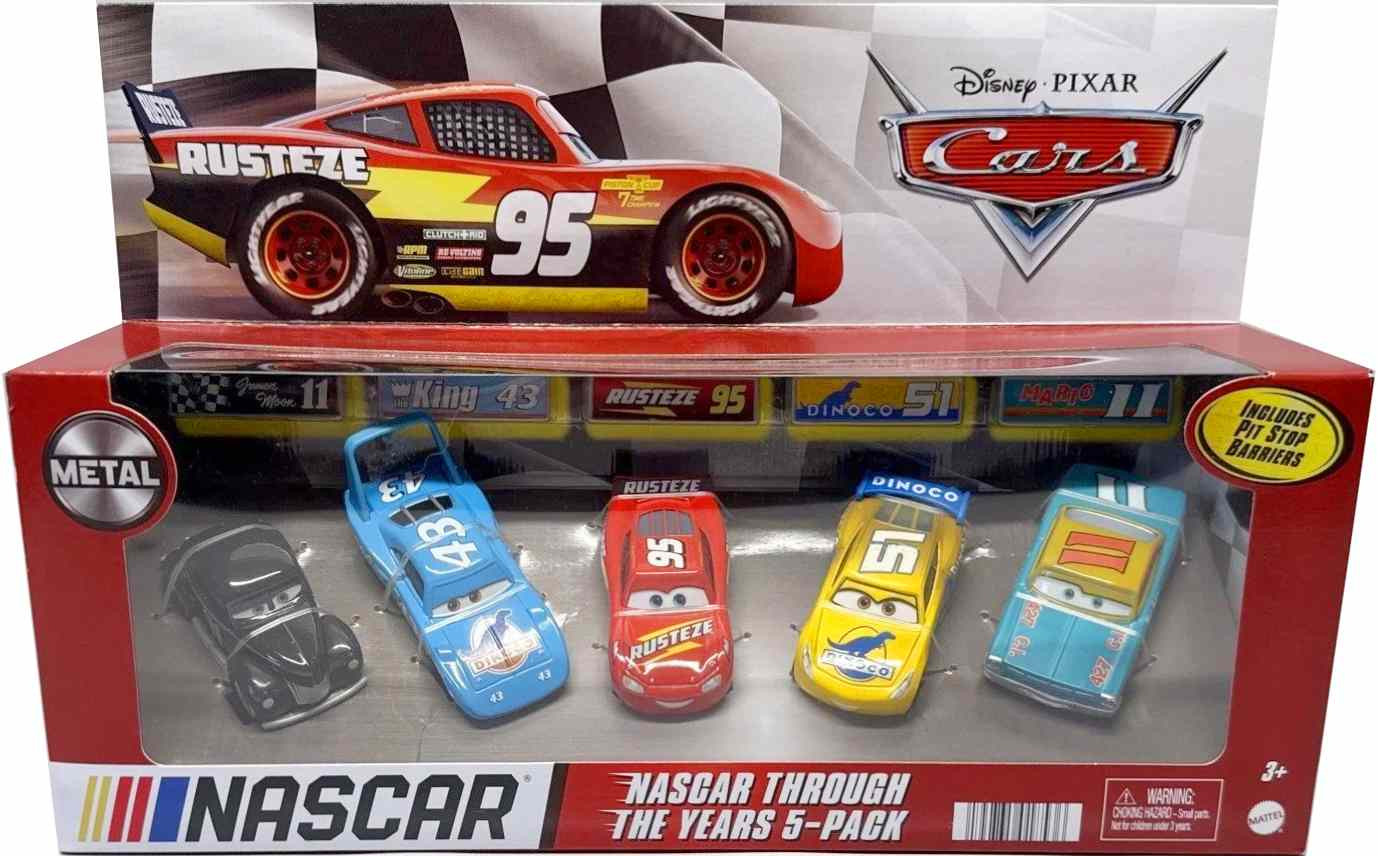 Nascar Through The Years 5-Pack — Mattel HCY85 die-cast
