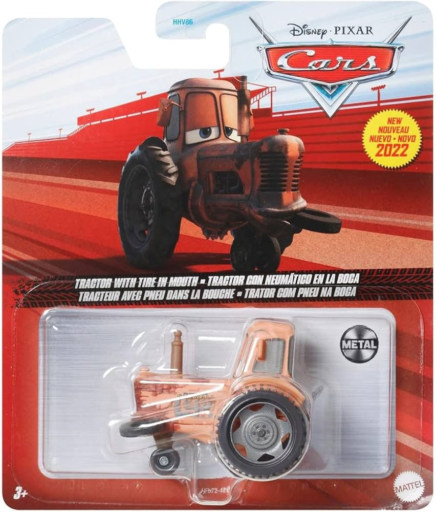 Tractor with Tire in Mouth