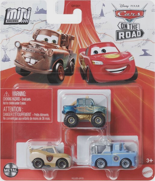 Mini Racer 3 Pk President Mater - Deputy Hazard LMQ - Metallic Ivy — 2023 — Mattel HLL63