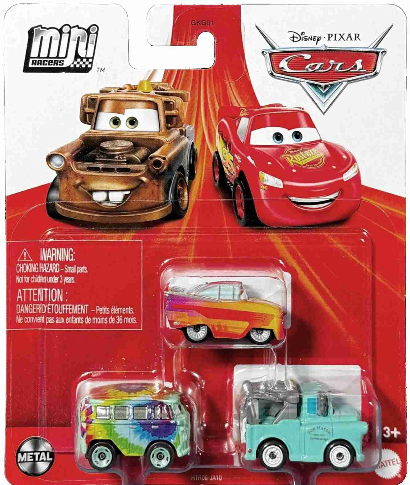 Mini Racers 3-Pack Brand New Mater + Fillmore + Ramone — Mattel HTR06 die-cast