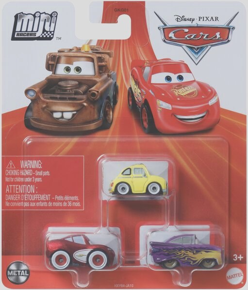Mini Racers 3-Pack McQueen + Ramone + Luigi — Mattel HXY64 die-cast
