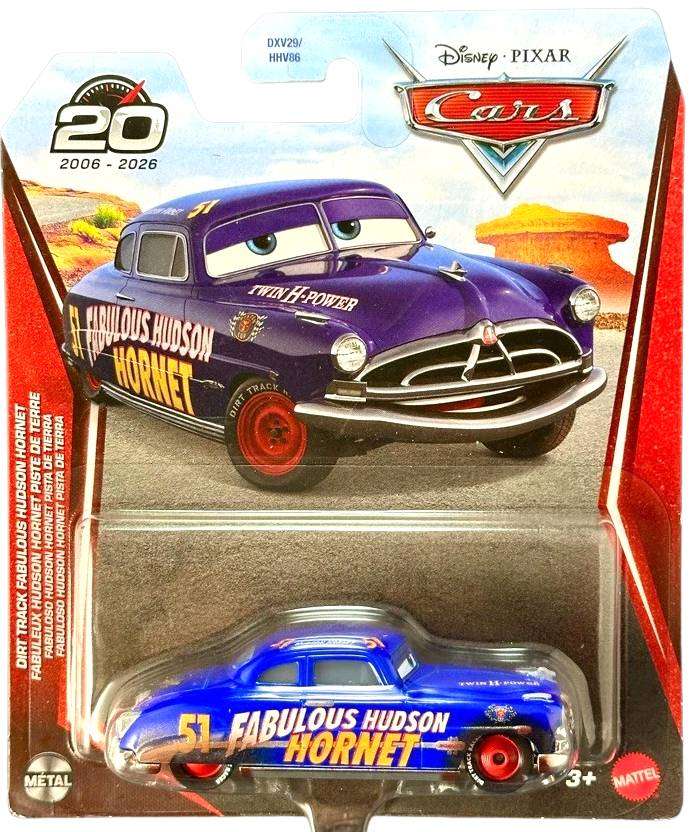 Dirt Track Fabolous Hudson Hornet — Mattel DXV70-20A die-cast