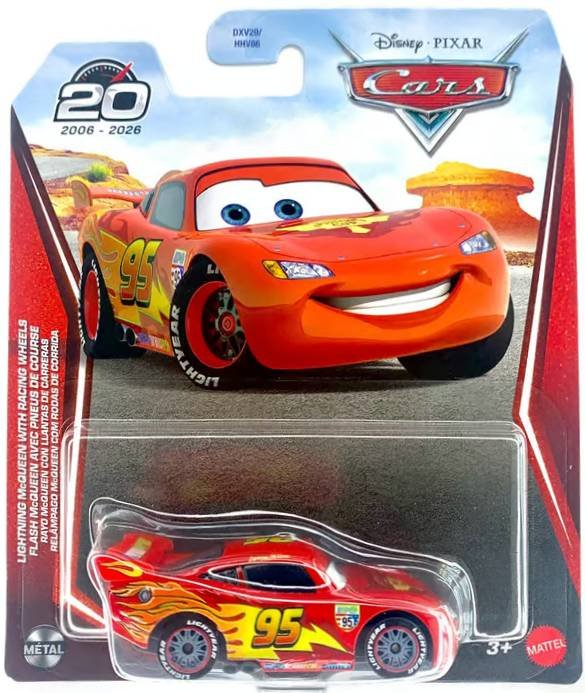 Lightning McQueen with Racing Wheels — Mattel FLM20-20A die-cast