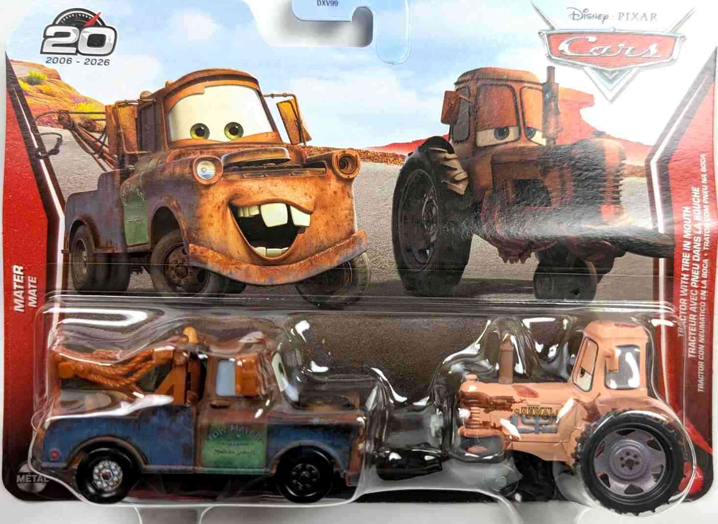 Mater + Tractor With Tire in Mouth — 2026 — Mattel JKW71-20A